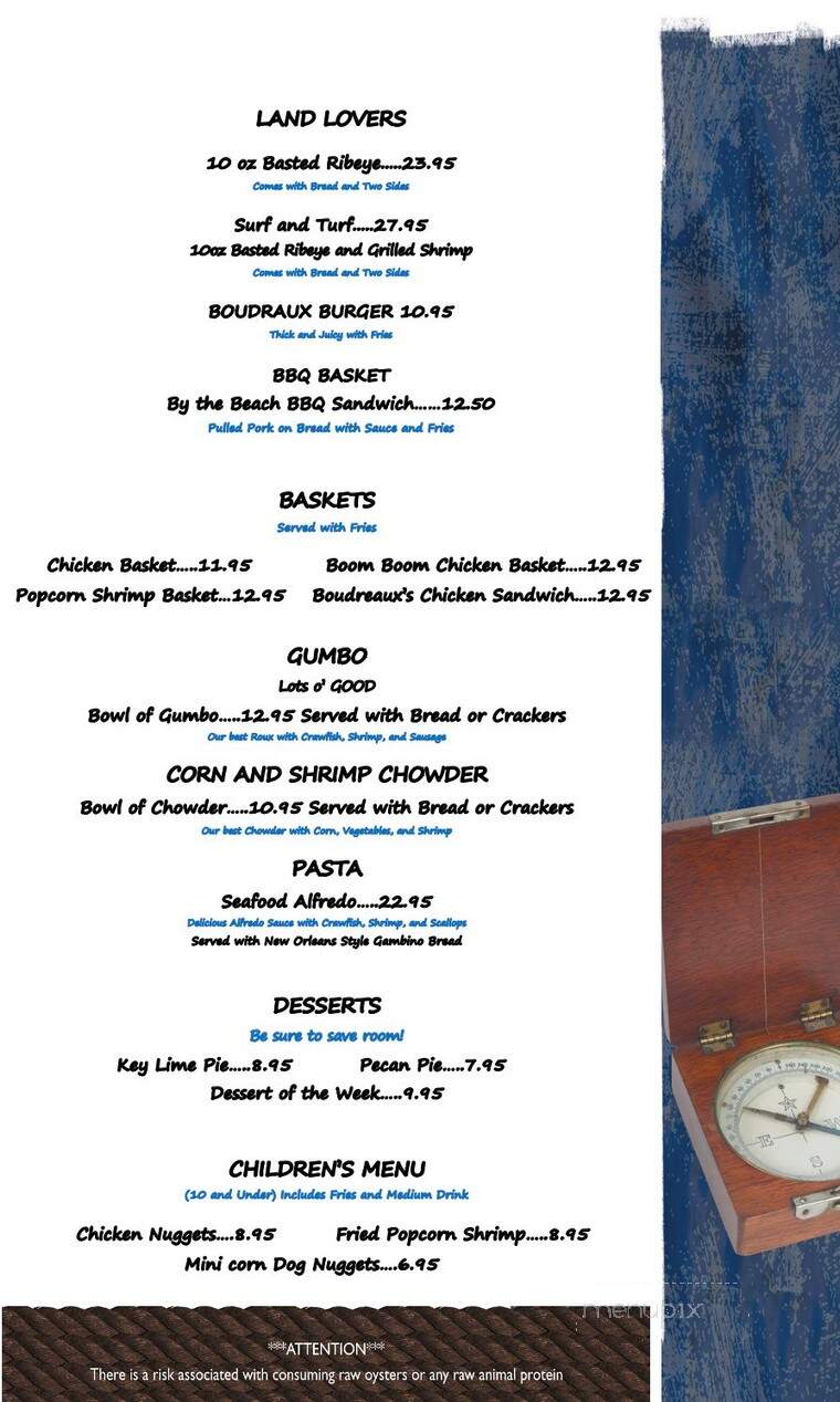 The Salty Net - Fulton, MS menu_pic