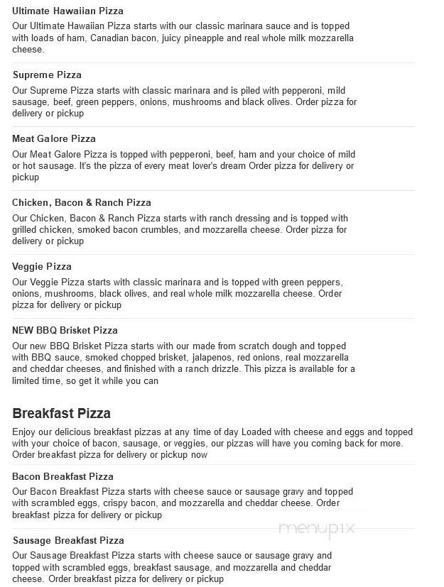 Casey's General Store - Cloverdale, IN menu_pic