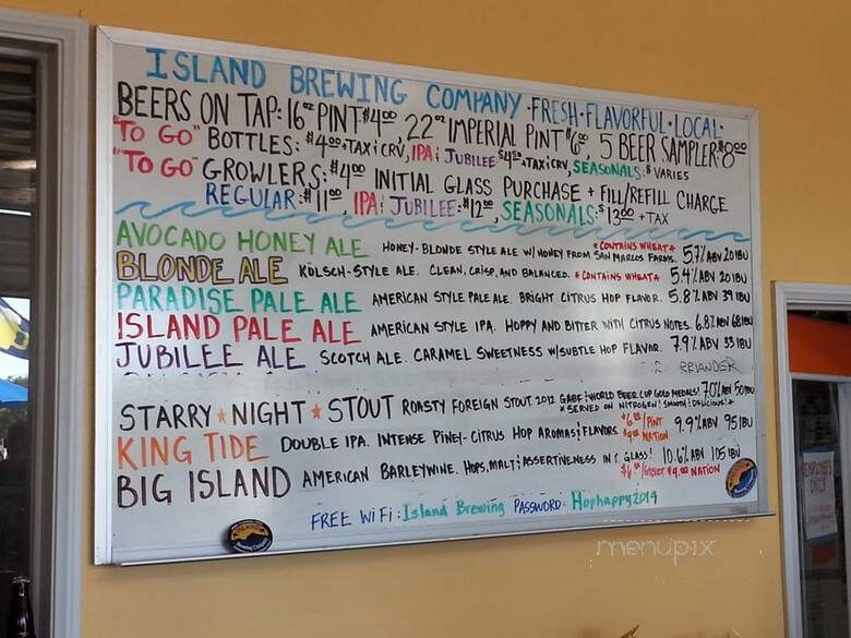 Island Brewing Company - Carpinteria, CA menu_pic