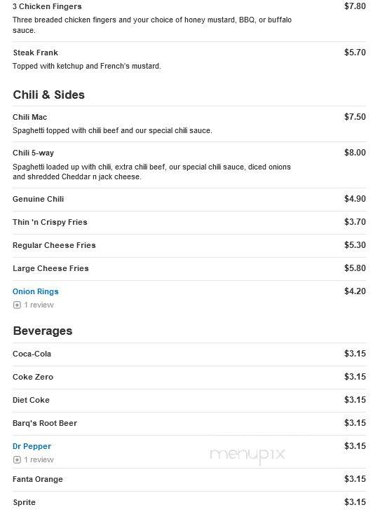 Steak 'N Shake - Rogers, AR menu_pic