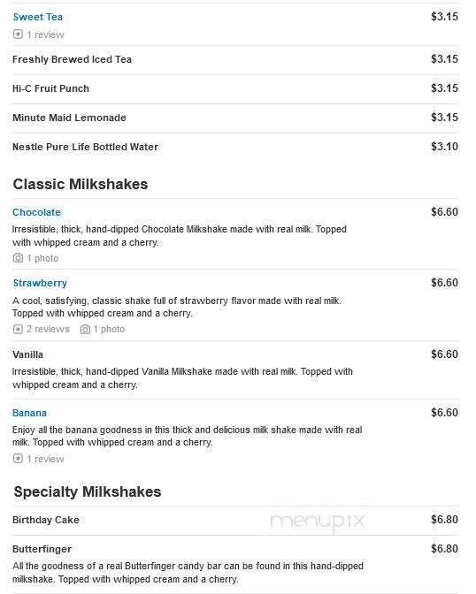 Steak 'N Shake - Rogers, AR menu_pic
