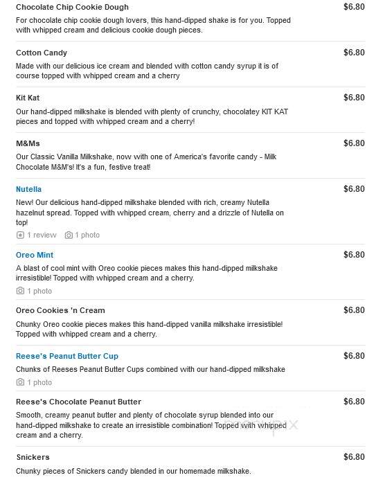 Steak 'N Shake - Rogers, AR menu_pic