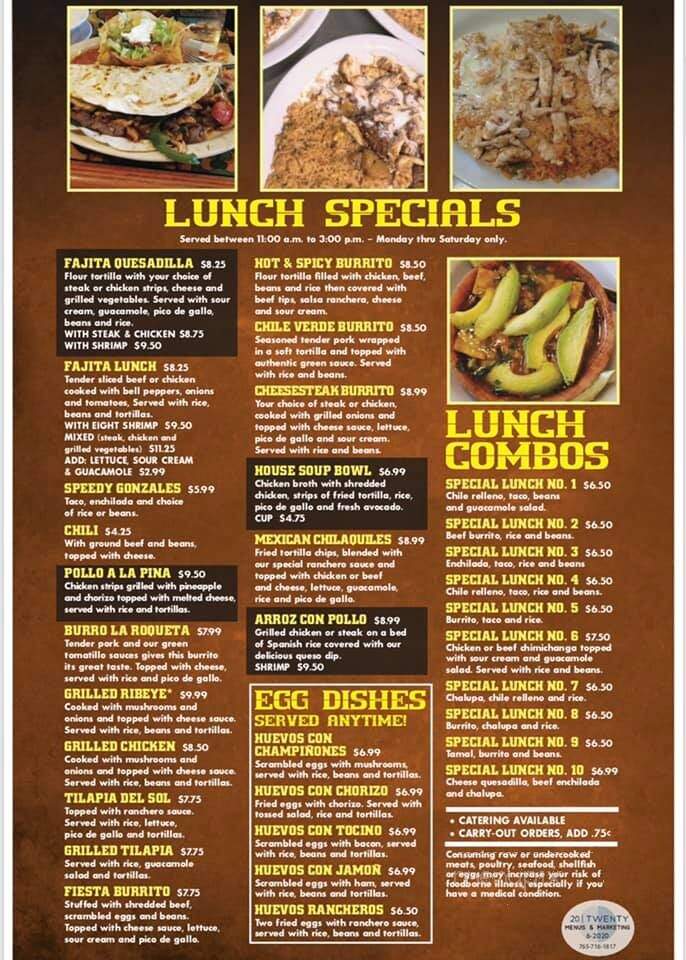 La Carreta - Celina, OH menu_pic