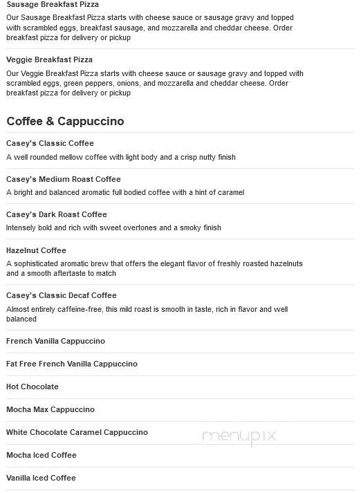 Casey's General Store - Jewell, IA menu_pic