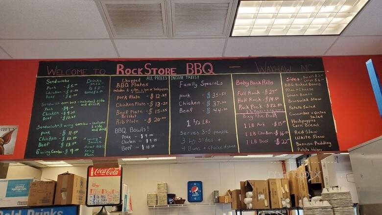 Rock Store BBQ - Waxhaw, NC menu_pic