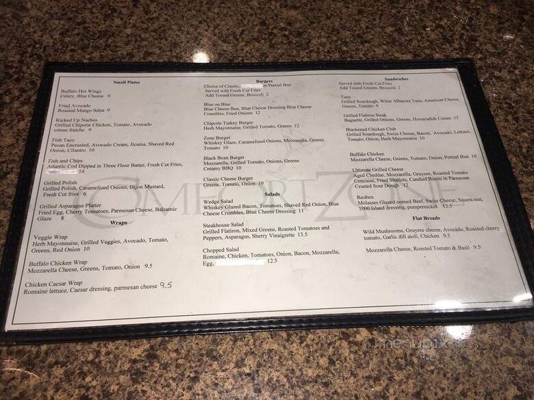 Coffee Zone - Mcallen, TX menu_pic