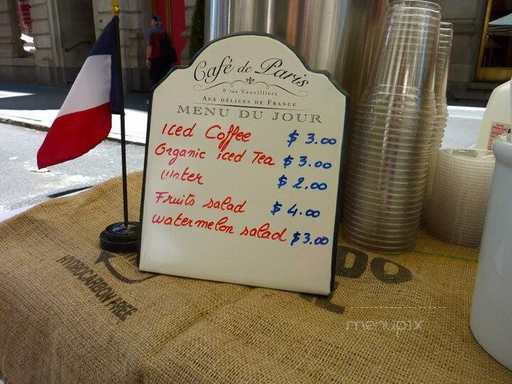 BEl Ami Cafe - New York, NY menu_pic