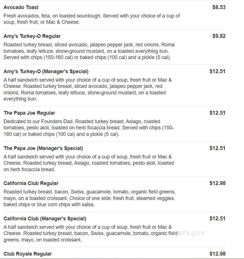 Jason's Deli - Mobile, AL menu_pic