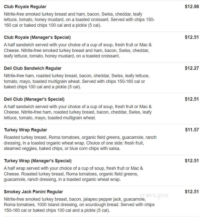 Jason's Deli - Mobile, AL menu_pic