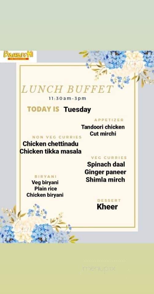 Bawarchi - Henrico, VA menu_pic
