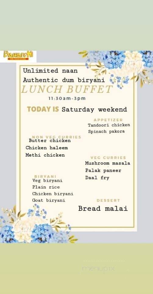 Bawarchi - Henrico, VA menu_pic