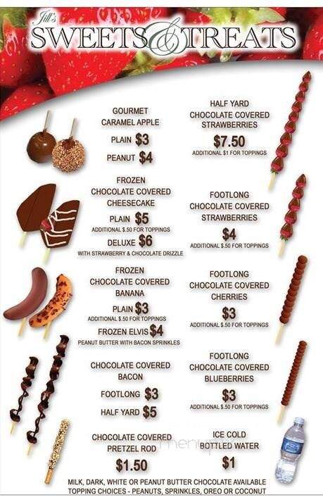 Jill's Sweets & Treats - Crown Point, IN menu_pic