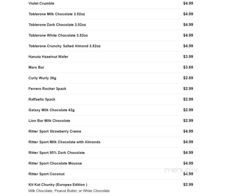 Rocket Fizz - Irvine, CA menu_pic