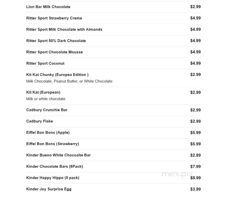 Rocket Fizz - Irvine, CA menu_pic