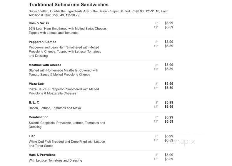 Barbato's Italian Restaurant - Erie, PA menu_pic