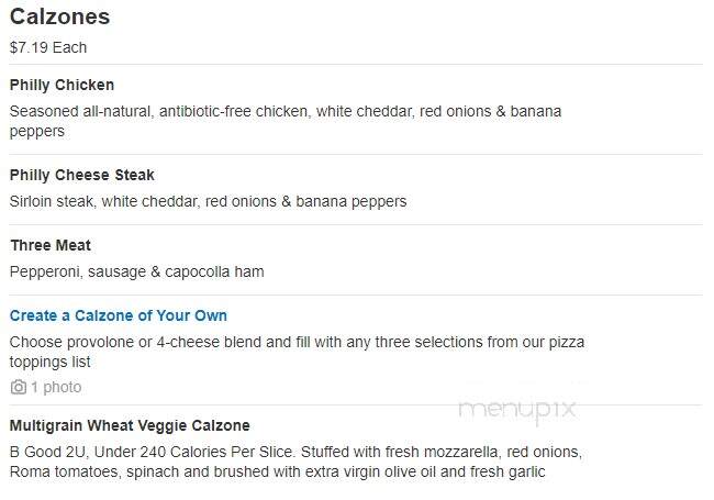 Larosa's - Lebanon, OH menu_pic