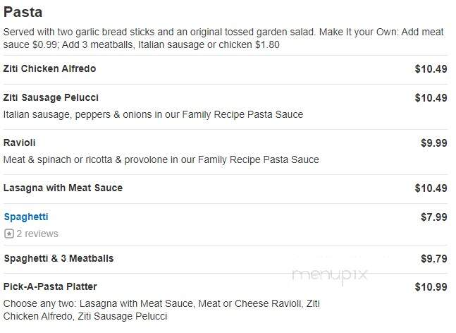Larosa's - Lebanon, OH menu_pic