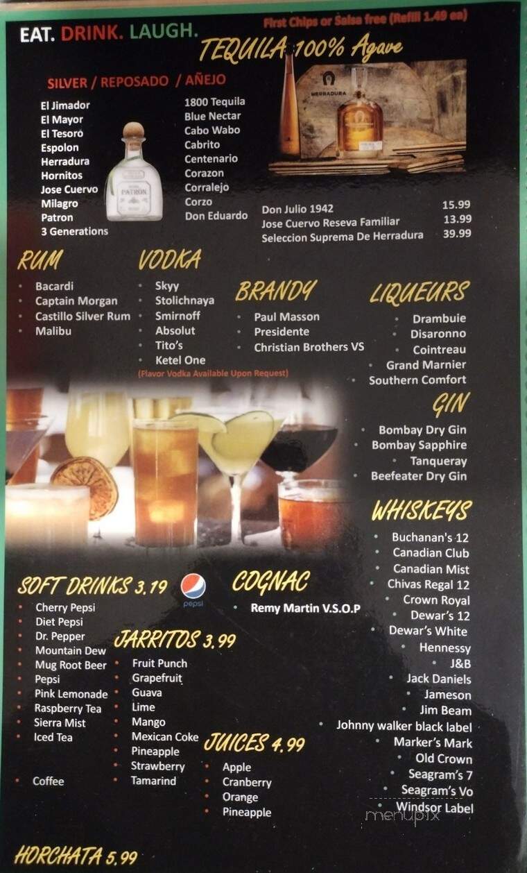 Cinco de Mayo - Rockford, MI menu_pic