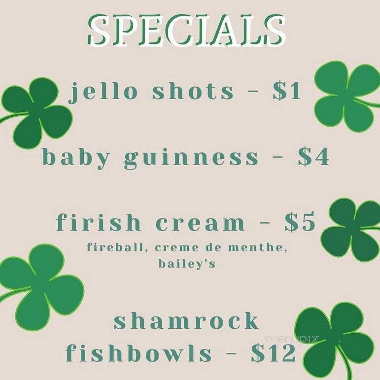 Duffy's Tavern - Lincoln, NE menu_pic