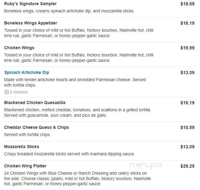 Ruby Tuesday of Mt Laurel - Mount Laurel, NJ menu_pic