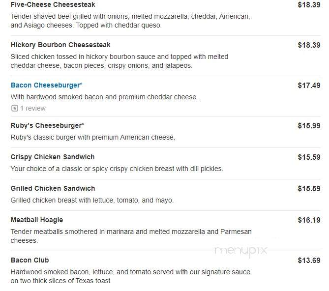 Ruby Tuesday of Mt Laurel - Mount Laurel, NJ menu_pic