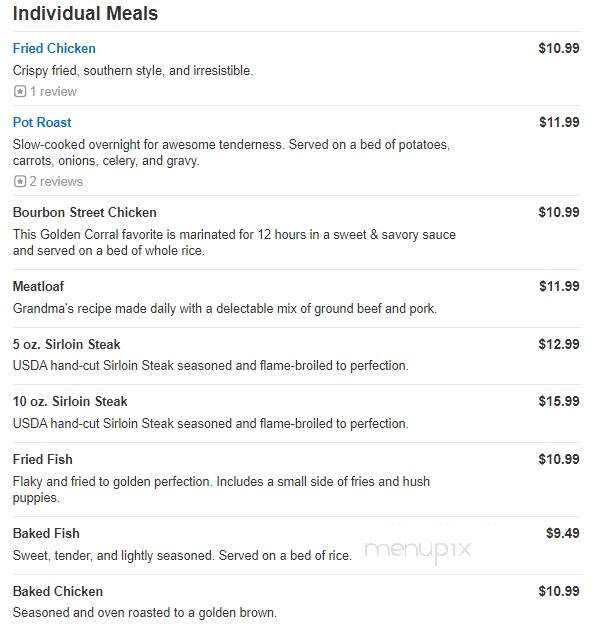 Golden Corral of Rogers - Rogers, AR menu_pic
