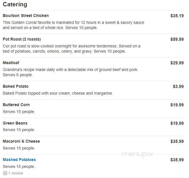Golden Corral of Rogers - Rogers, AR menu_pic