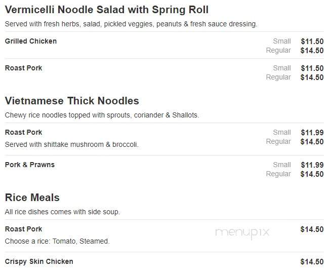 Viet Tofu - Haltom City, TX menu_pic