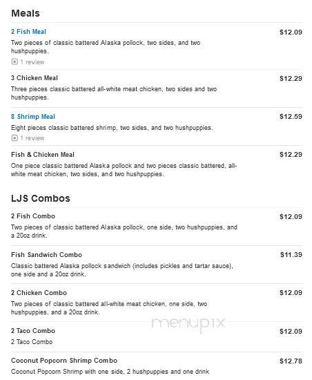 Long John Silver's - Spring Hill, FL menu_pic
