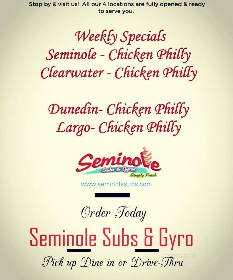 Seminole Subs & Gyros - Largo, FL