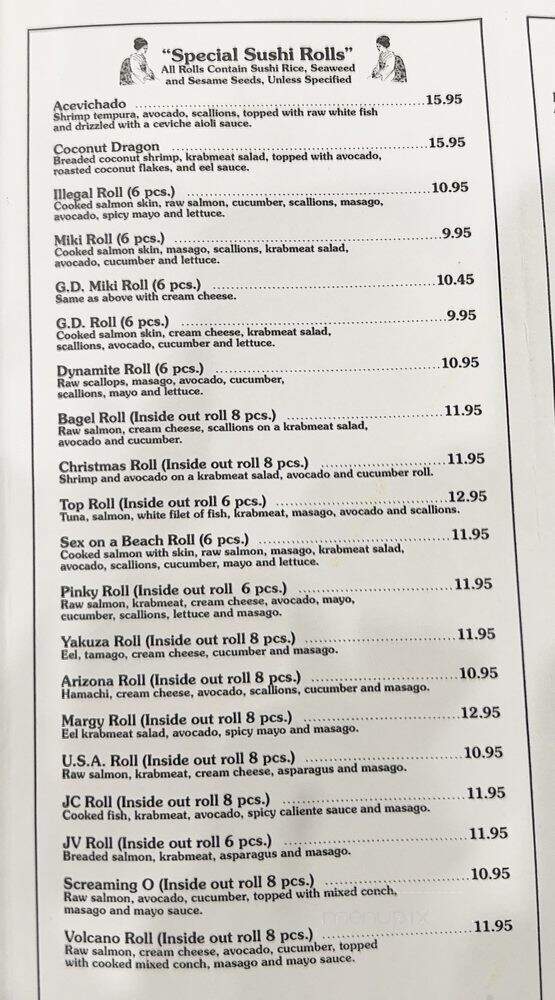 Shibui Japanese Restaurant - Miami, FL menu_pic