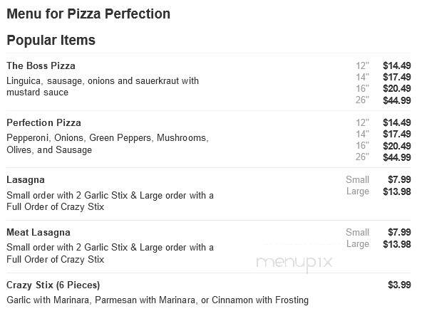 Pizza Perfection - Moscow, ID menu_pic