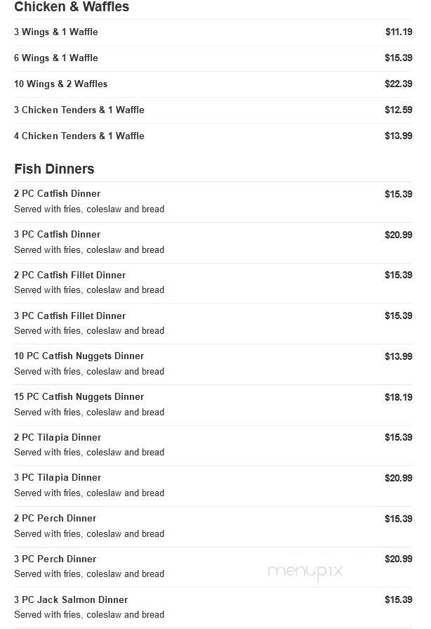 JJ Fish and Chicken - Waukegan, IL menu_pic