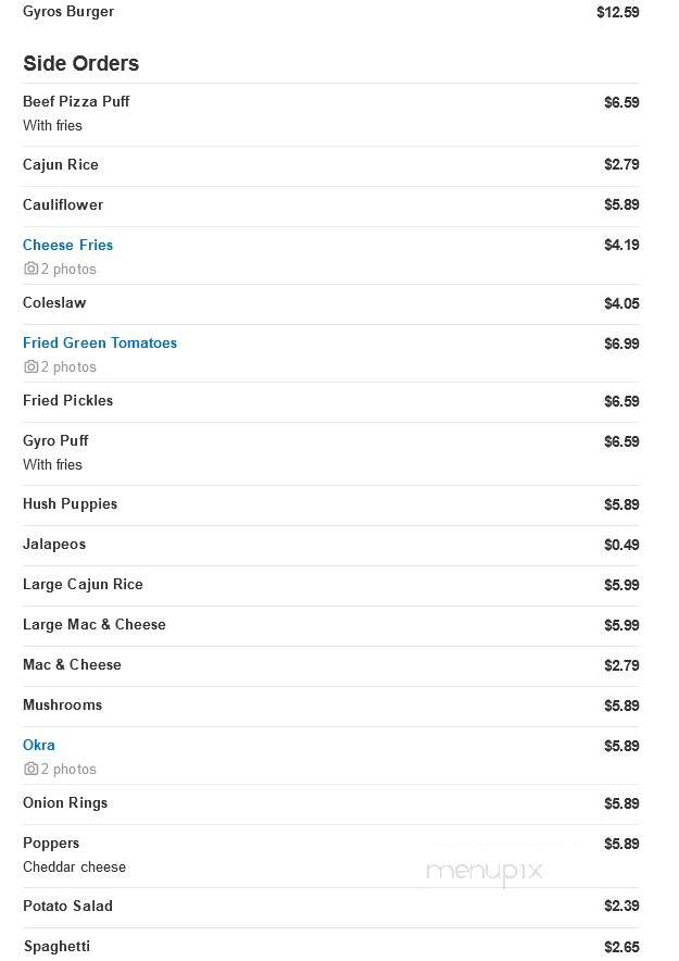 JJ Fish and Chicken - Waukegan, IL menu_pic