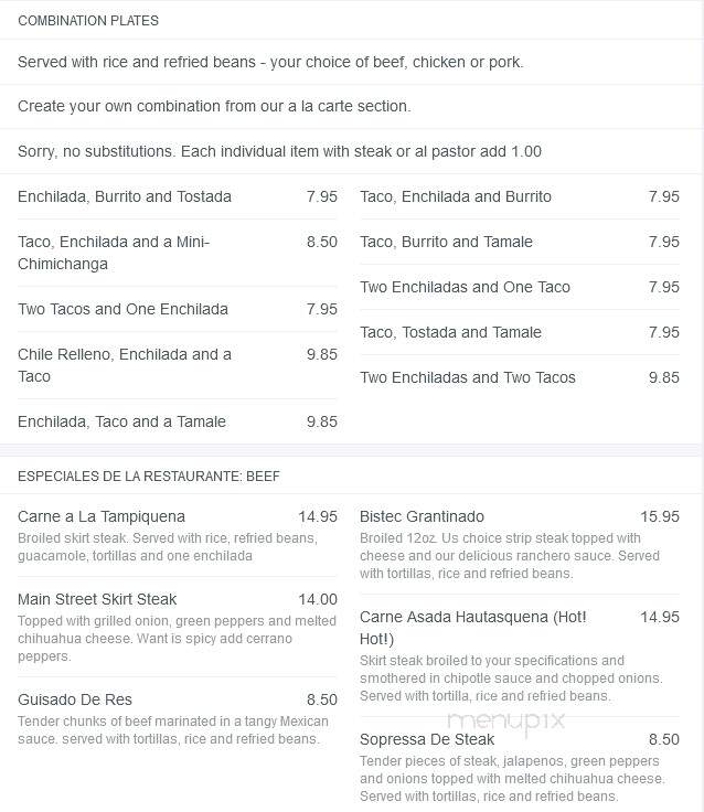 Main Street Station - Mchenry, IL menu_pic