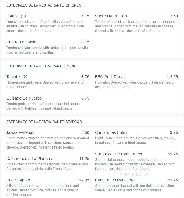 Main Street Station - Mchenry, IL menu_pic