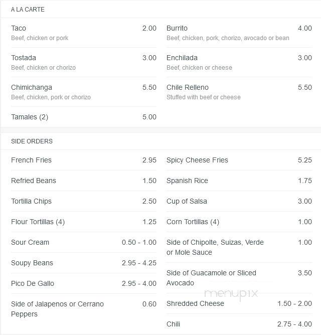 Main Street Station - Mchenry, IL menu_pic
