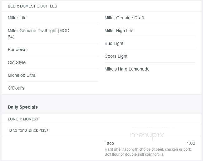 Main Street Station - Mchenry, IL menu_pic