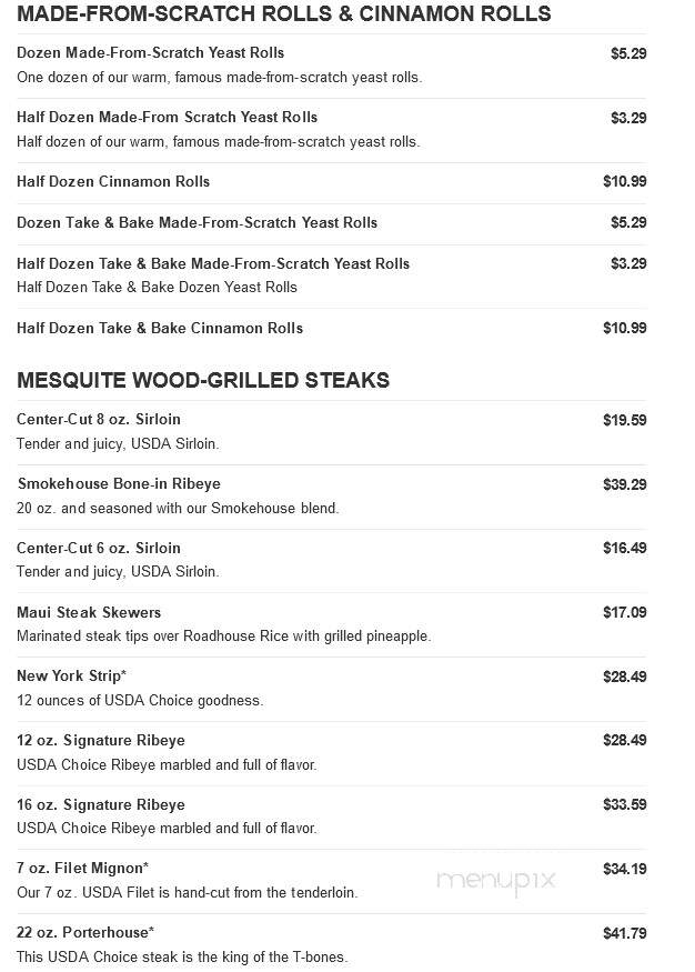 Logan's Roadhouse - Lake Charles, LA menu_pic