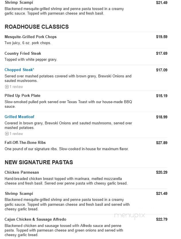 Logan's Roadhouse - Lake Charles, LA menu_pic