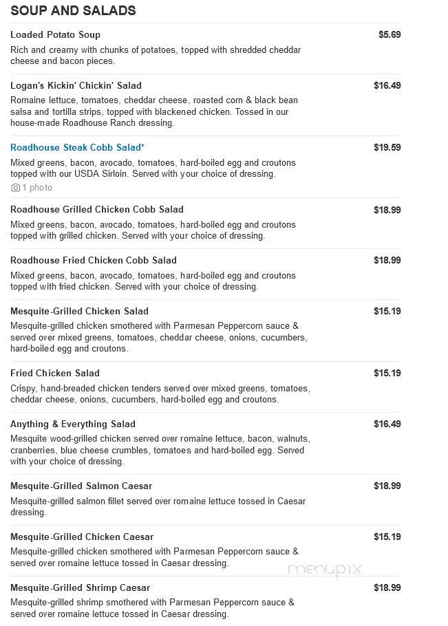 Logan's Roadhouse - Lake Charles, LA menu_pic