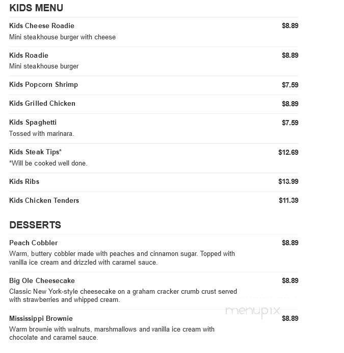 Logan's Roadhouse - Lake Charles, LA menu_pic