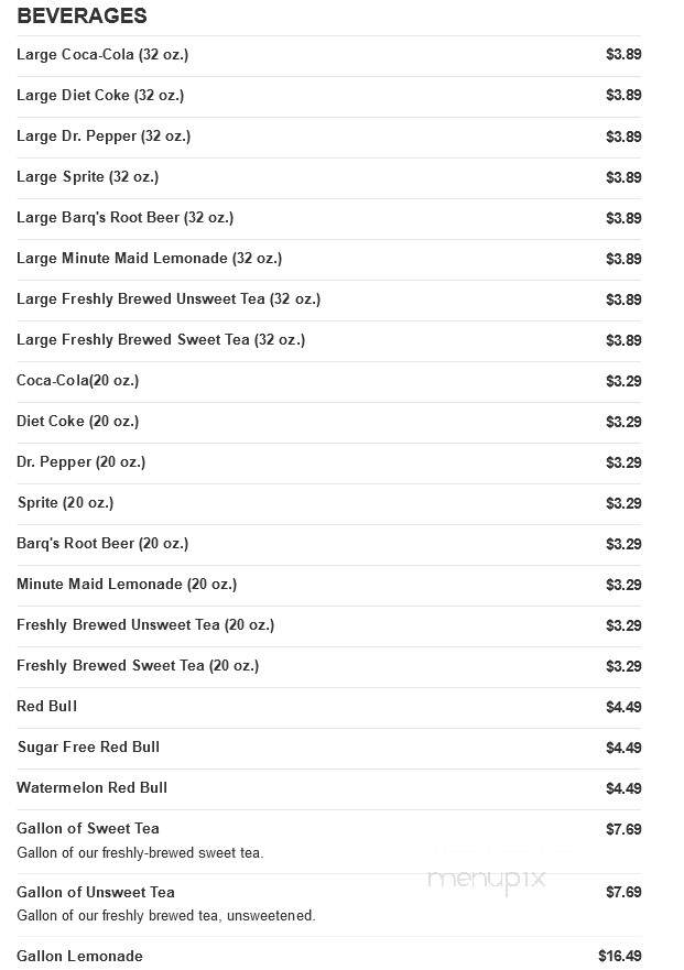 Logan's Roadhouse - Lake Charles, LA menu_pic
