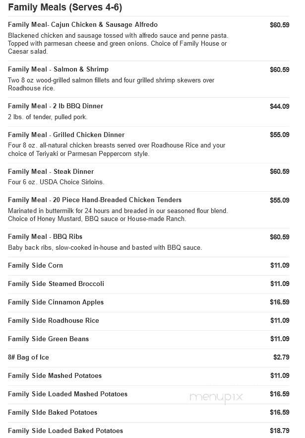 Logan's Roadhouse - Lake Charles, LA menu_pic