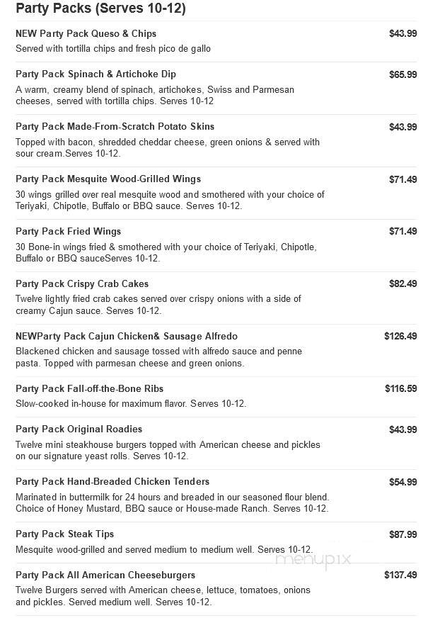 Logan's Roadhouse - Lake Charles, LA menu_pic