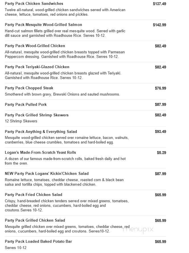 Logan's Roadhouse - Lake Charles, LA menu_pic