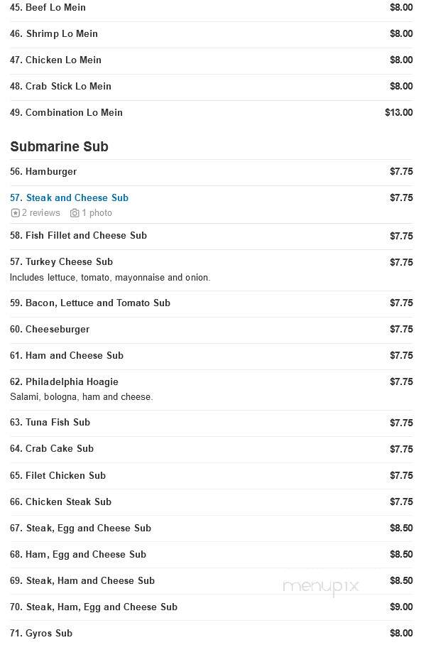 Goodies Restaurant & Carryout - Waldorf, MD menu_pic