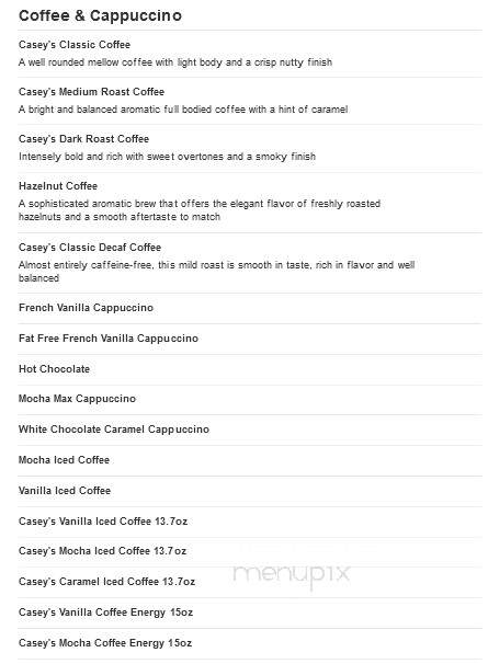 Casey's General Store - Milaca, MN menu_pic