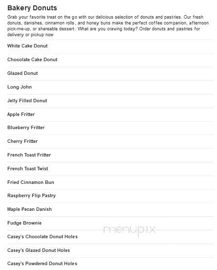 Casey's General Store - Milaca, MN menu_pic
