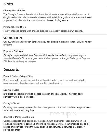 Casey's General Store - Milaca, MN menu_pic